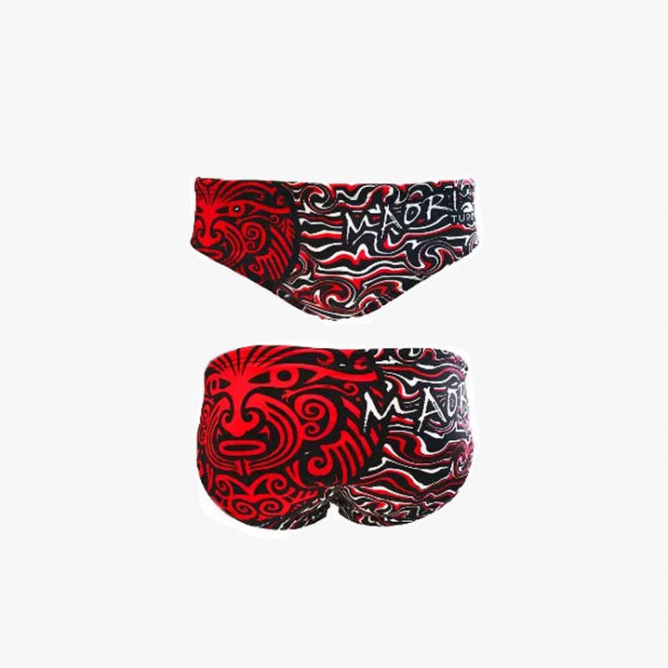 BAÑADOR TURBO MAORI 2018 ROJO/NEGRO