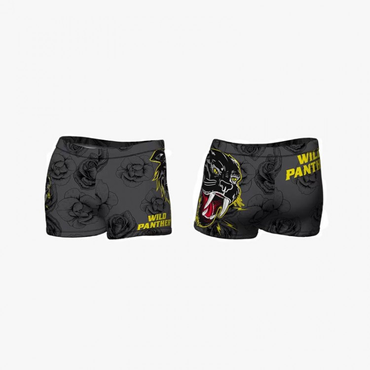 TURBO BOXER FULL PRINT PANTHER SWIM TRUNKS