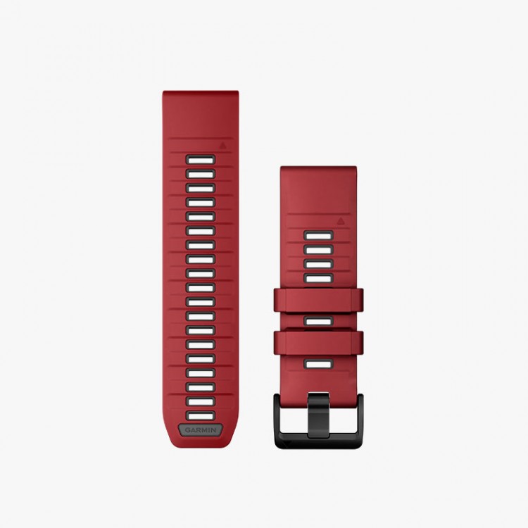 GARMIN QUICKFIT 26MM RED/GRAPHITE STRAP