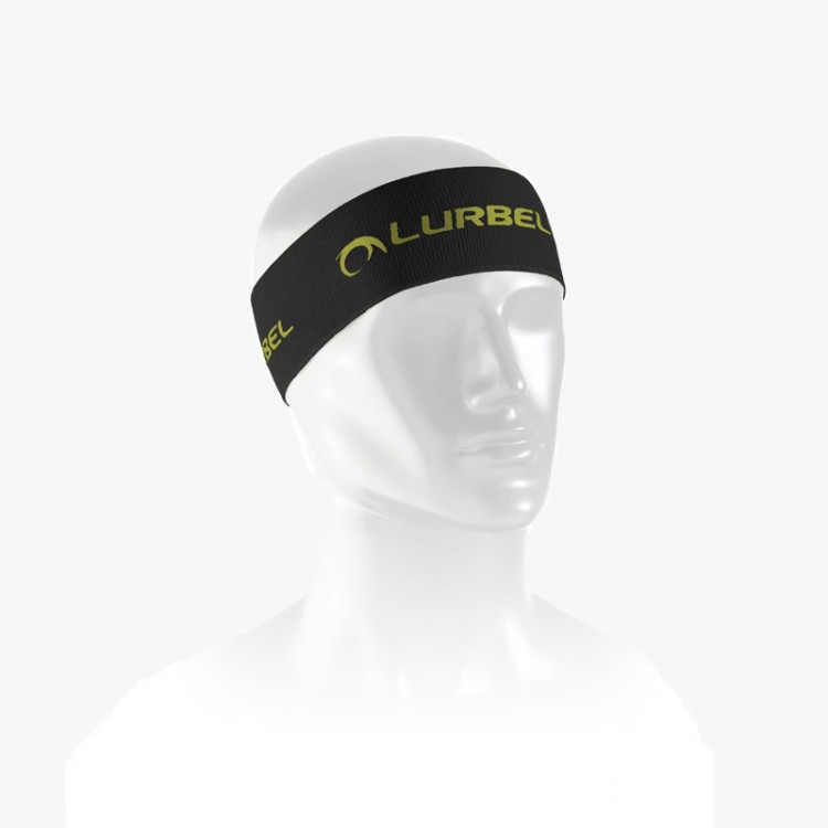 LURBEL BAND NARROW TURBAN BLACK/GREEN