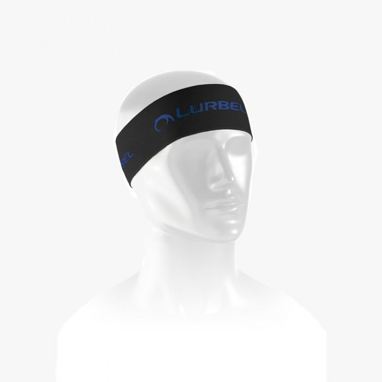 LURBEL BAND NARROW TURBAN BLACK/BLUE