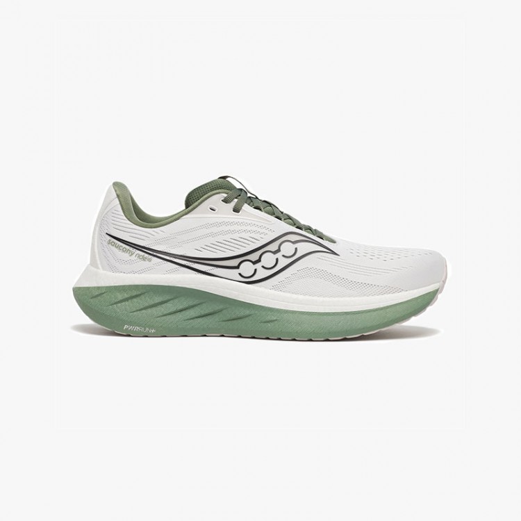 SAUCONY RIDE 18 WHITE/GREEN