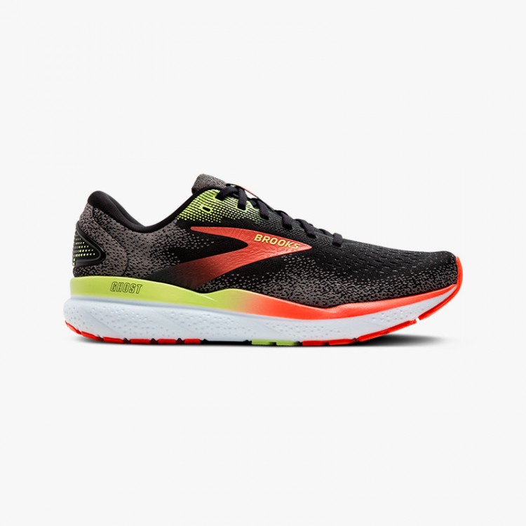 BROOKS GHOST 16 WIDE BLACK/RED