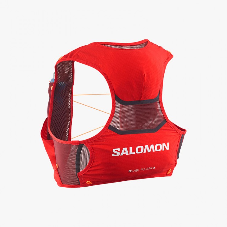 BACKPACK SALOMON S/LAB PULSAR 3 SET FIERY RED