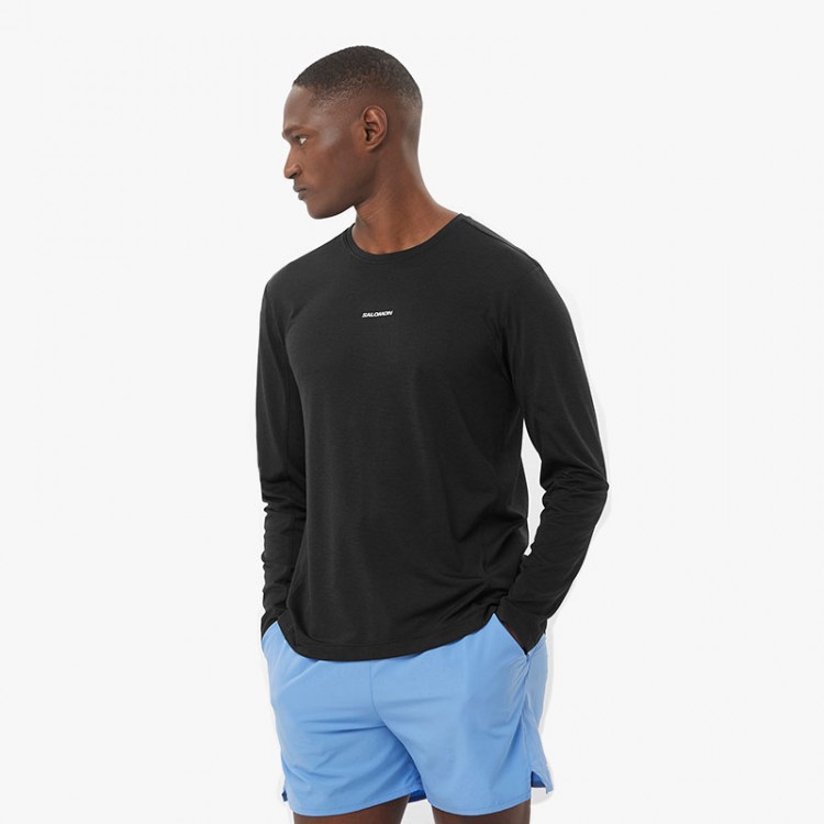 SALOMON CORE LS T-SHIRT BLACK