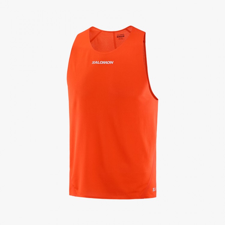 CAMISETA SALOMON S/LAB SPEED SINGLET FIERY RED