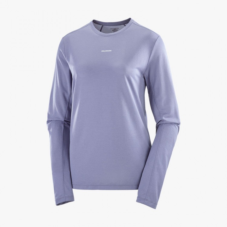 SALOMON CORE LS W BLUE GRANITE T-SHIRT