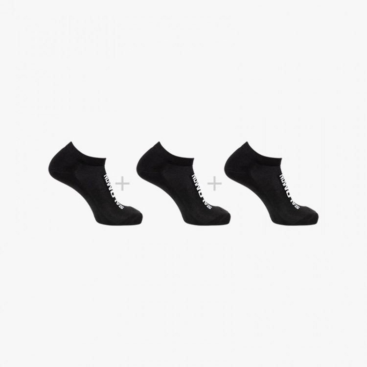 CALCETINES SALOMON EVERYDAY LOW PACK NEGRO