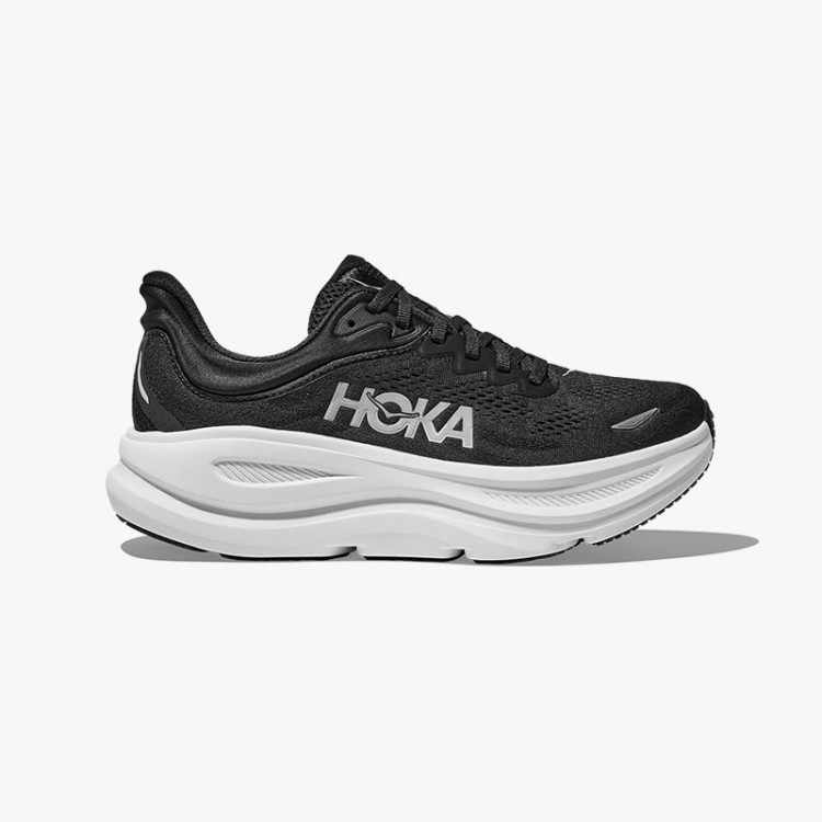 HOKA BONDI 9 BLACK/WHITE