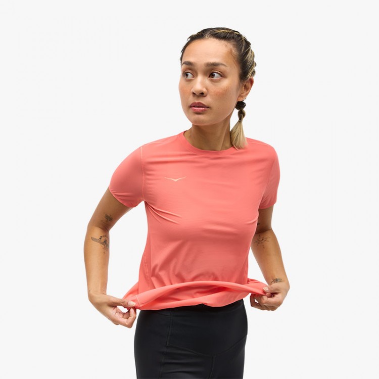 T-SHIRT SHEET AIROLITE RUN SHORT W CORAL