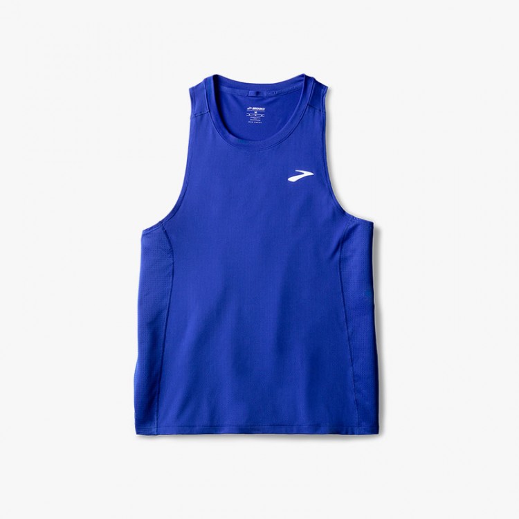 BROOKS ATMOSPHERE SINGLET 3.0 BLUE T-SHIRT