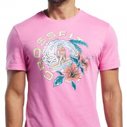 camisetas crossfit hombre rosas