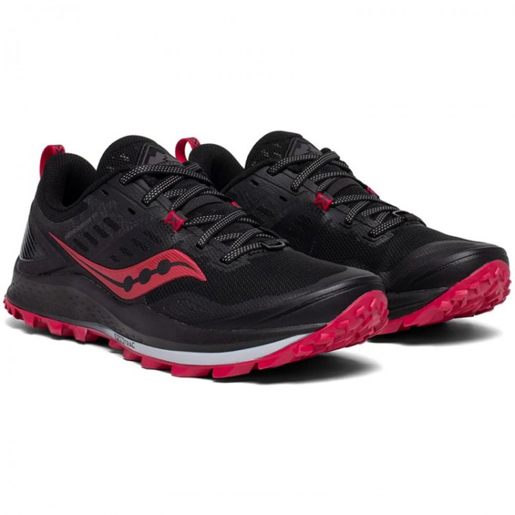 SAUCONY PEREGRINE 10 W BLACK/RED