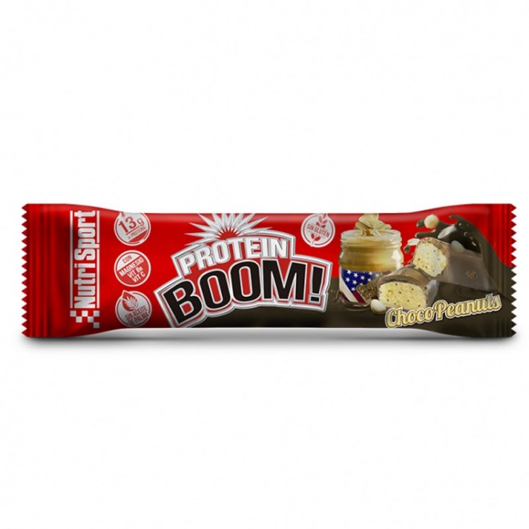 BARRITA PROTEIN BOOM NUTRISPORT CHOCO/CACAHUETE