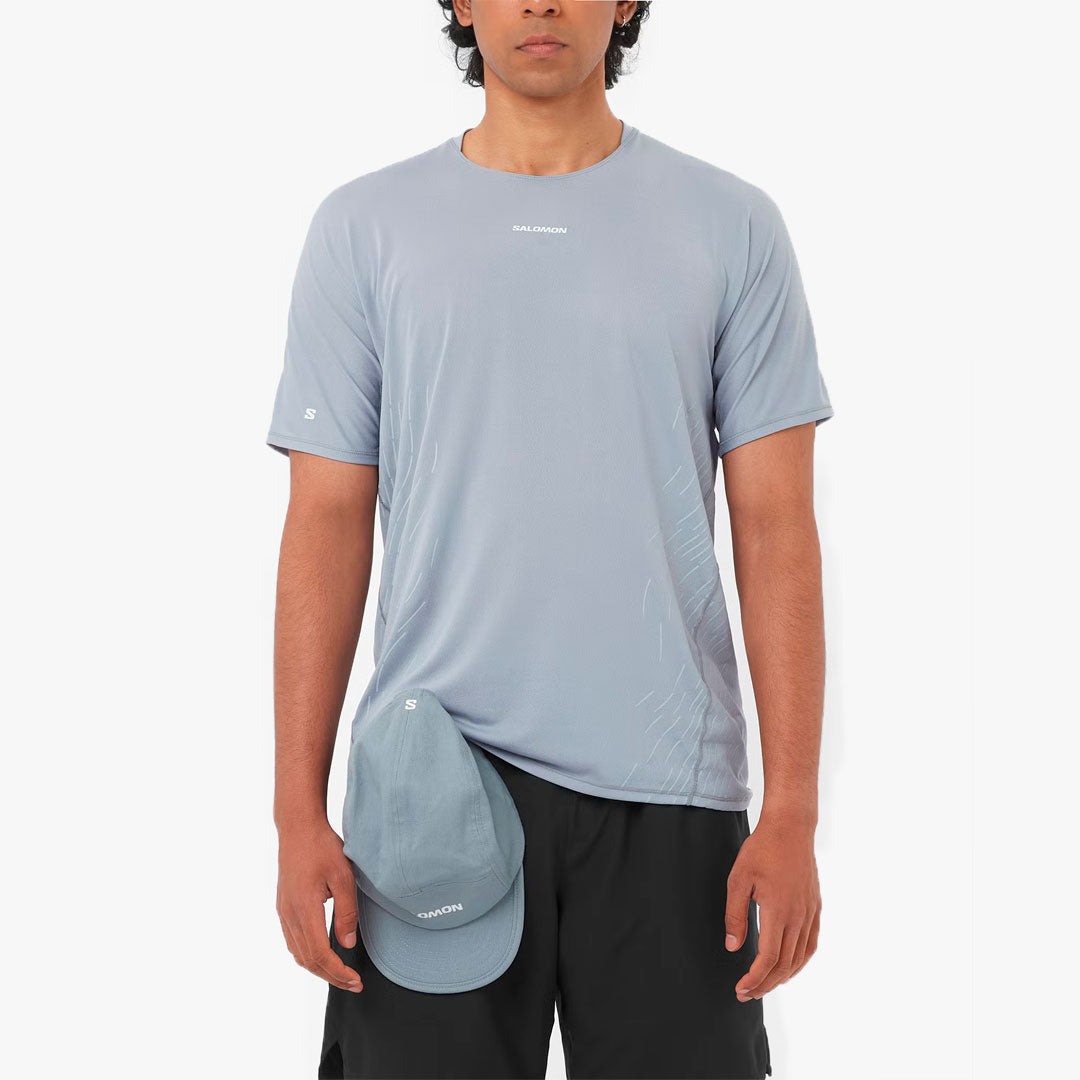 CAMISETA SALOMON SENSE AERO GRAPHIC TRADE WINDS/PEARL BLUE