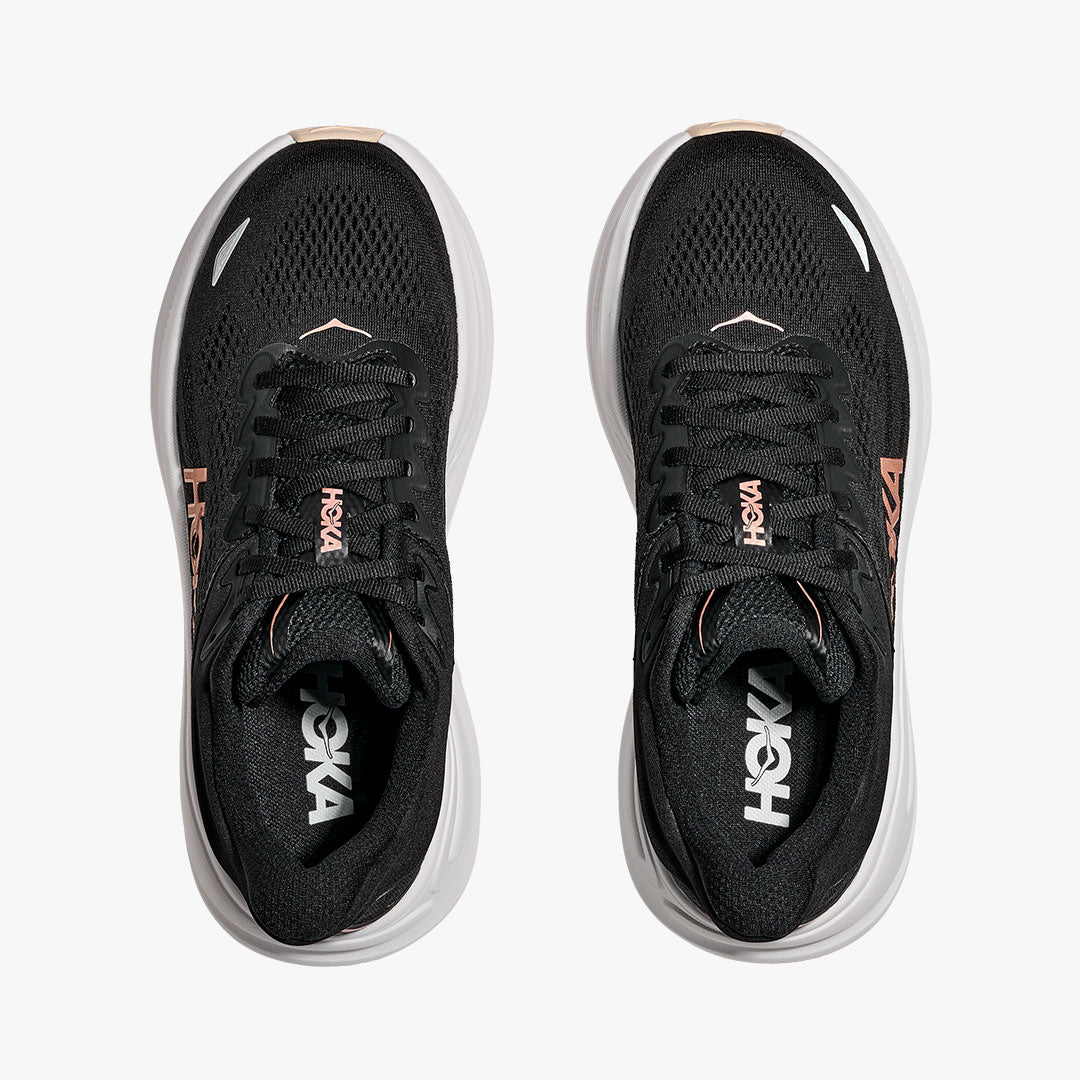 HOKA BONDI 9 W BLACK/ROSE GOLD