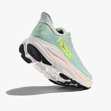 HOKA CLIFTON 10 W SEA GLASS/NEON FLAME
