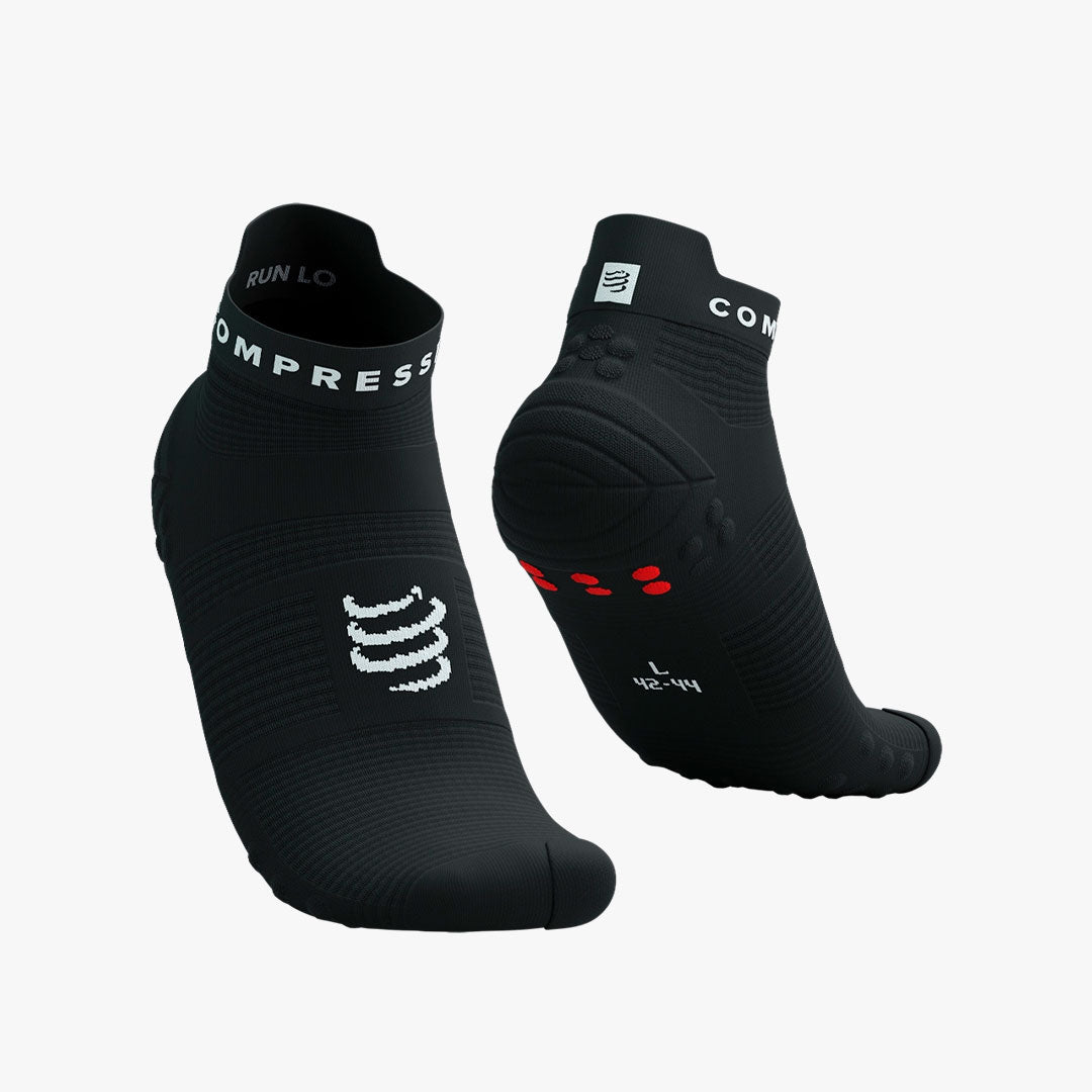 Calcetines Compressport Pro Racing V4.0 Run Low Black/White
