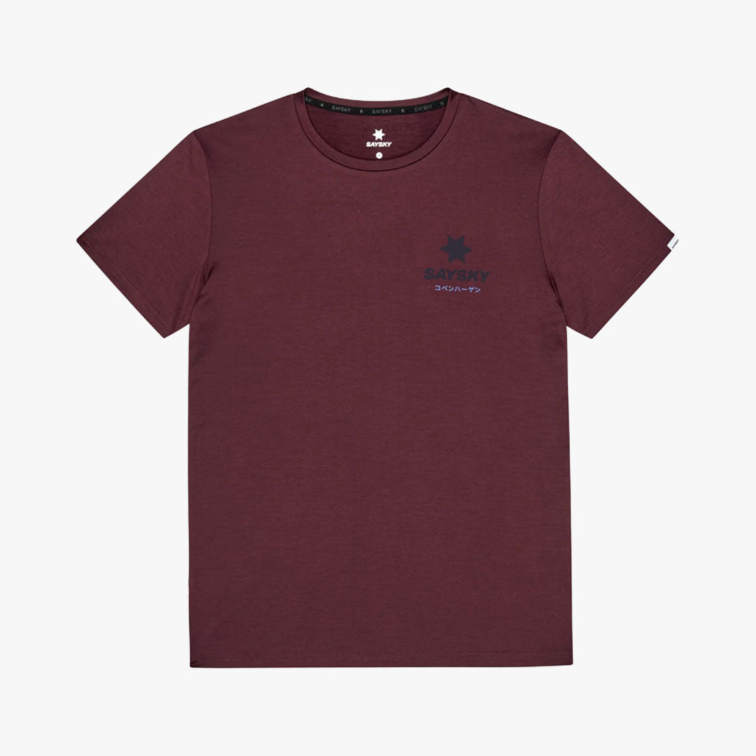 Camiseta Saysky Statement Pace Burgundy