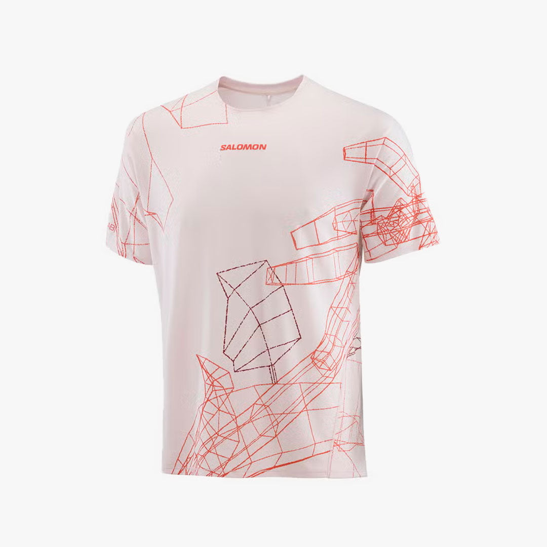 CAMISETA SALOMON S/LAB SPEED LILAC ASH/FIERY RED