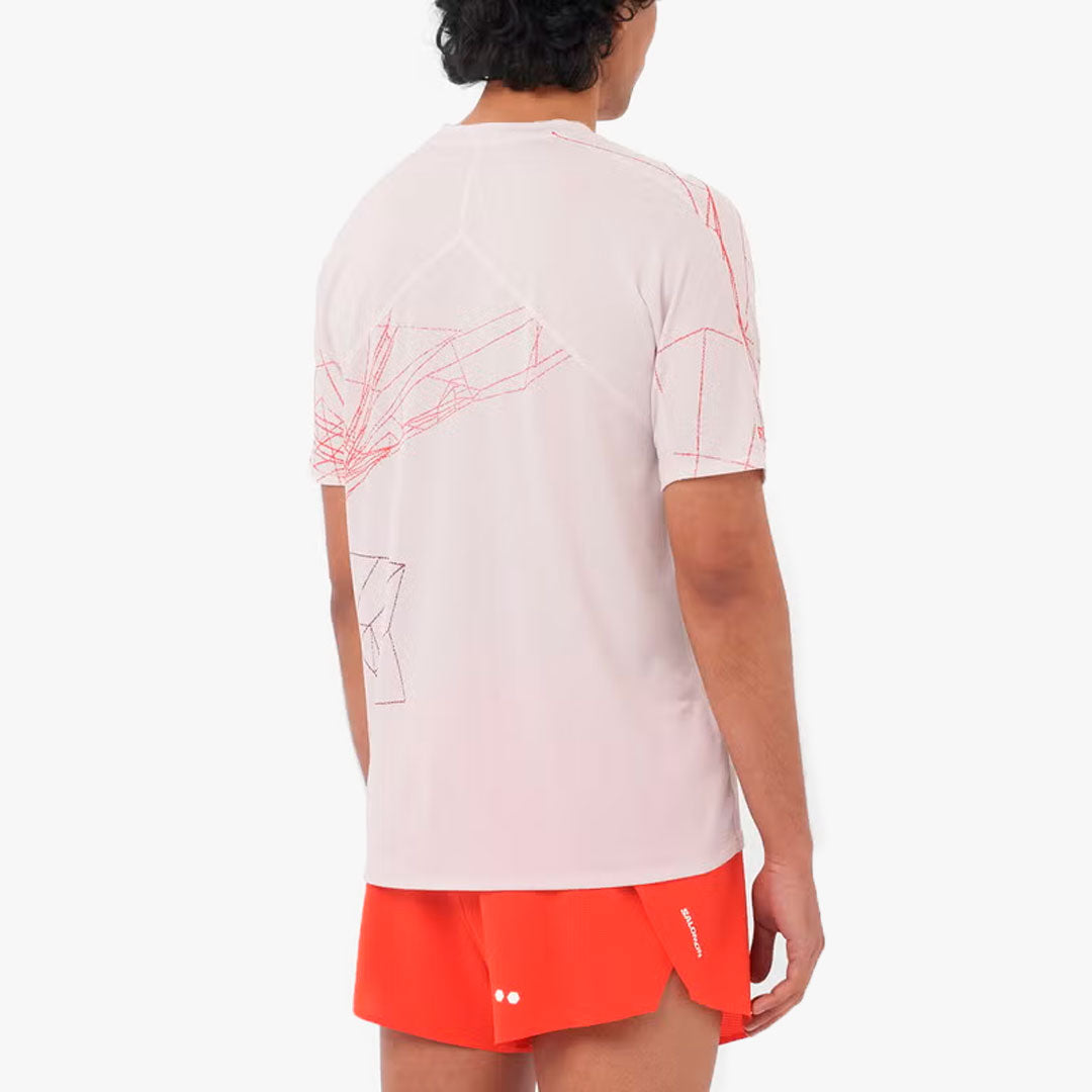 CAMISETA SALOMON S/LAB SPEED LILAC ASH/FIERY RED