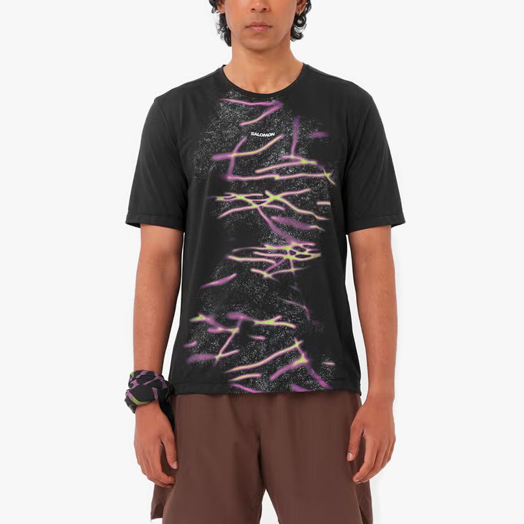 Camiseta Salomon Shakeout Core Graphic Deep Black