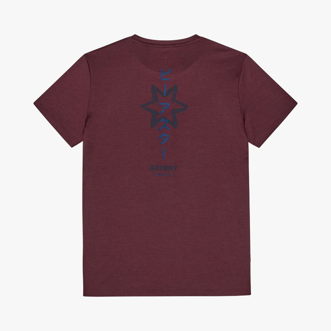 Camiseta Saysky Statement Pace Burgundy