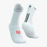 Calcetines Compressport Pro Racing V4.0 Run High White/Black
