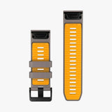 Correa Garmin Quickfit 26mm Silver Grey/Orange