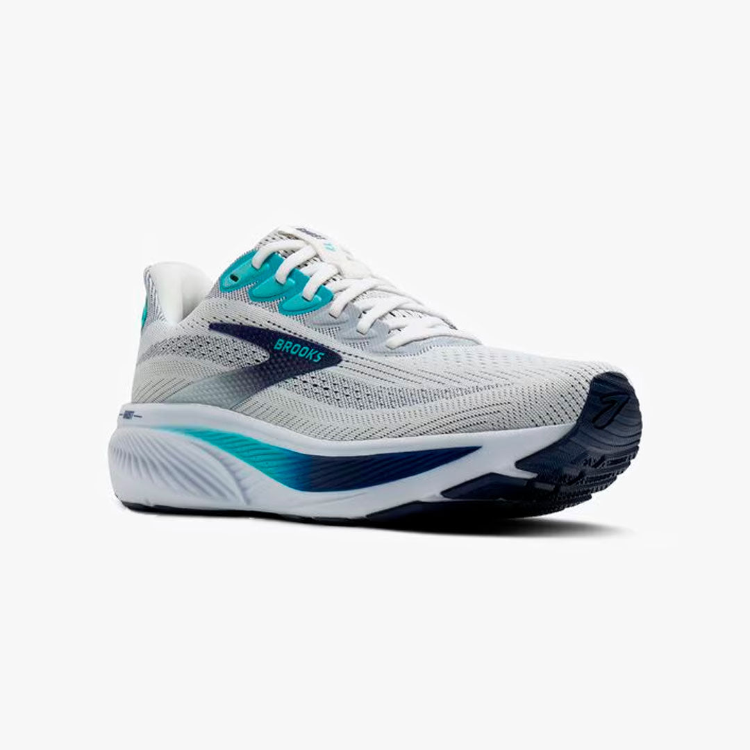 BROOKS GHOST 17 WHITE/BEACON BLUE