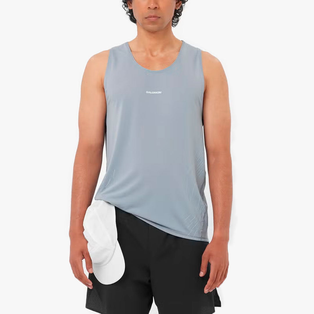 CAMISETA SALOMON SENSE AERO GRAPHIC TRADE WINDS/PEARL BLUE