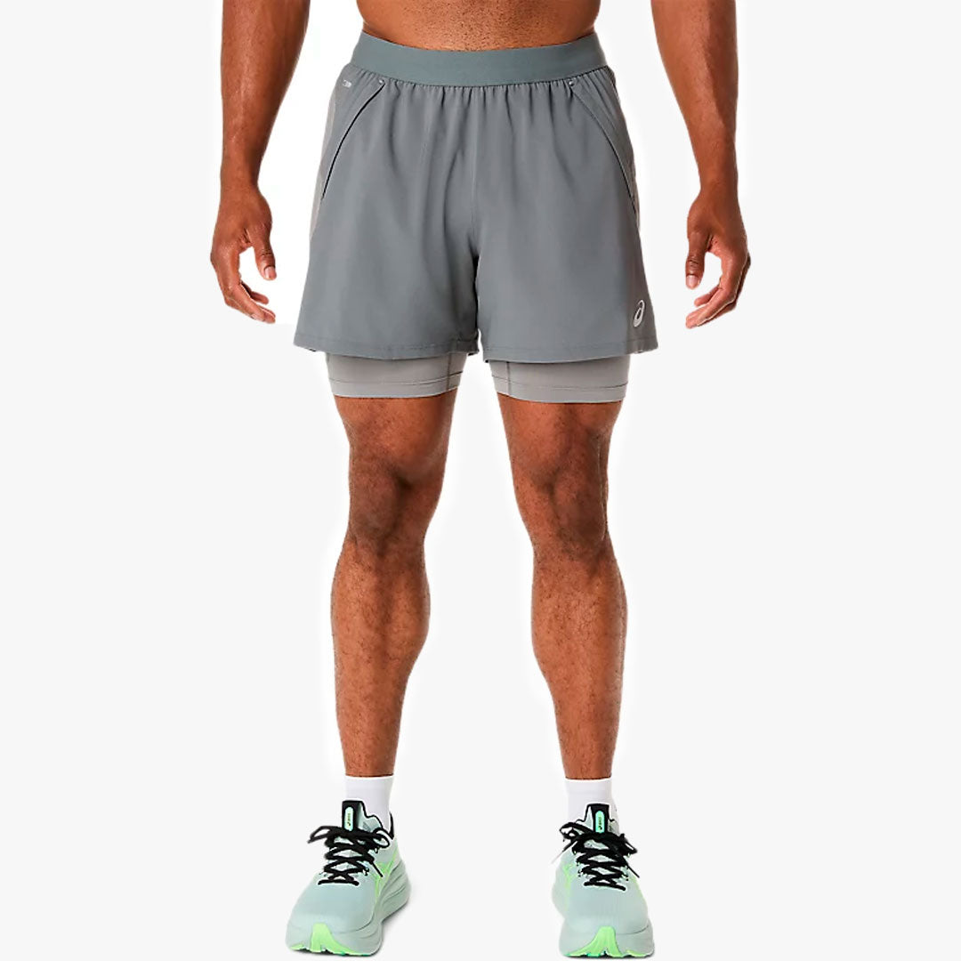 Pantalón Asics Road 2IN1 Cley Grey