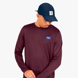 Camiseta Saysky Statement Pace Long Sleeve Burgundy