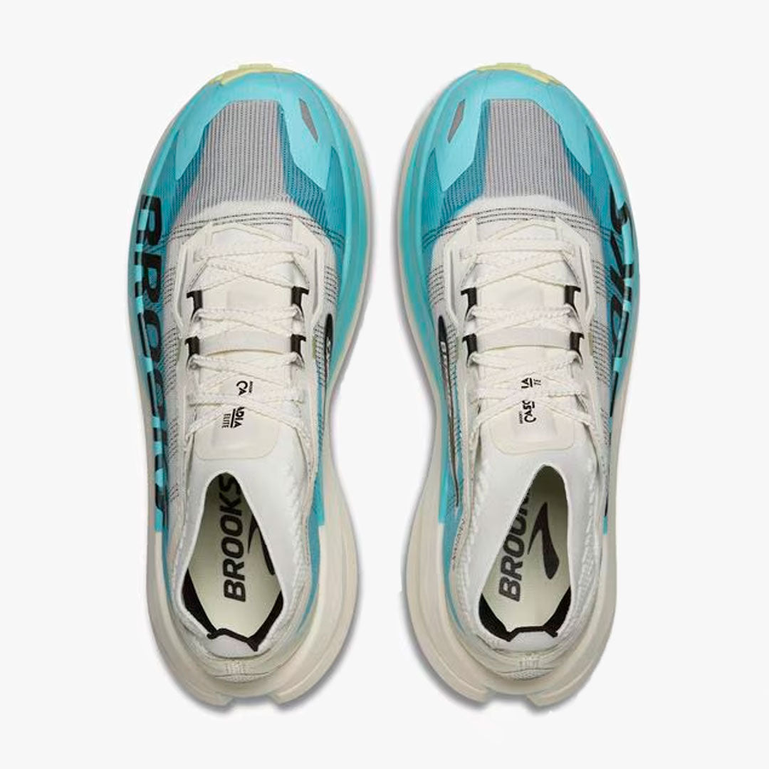 BROOKS CASCADIA ELITE STAR WHITE/BLUEFISH