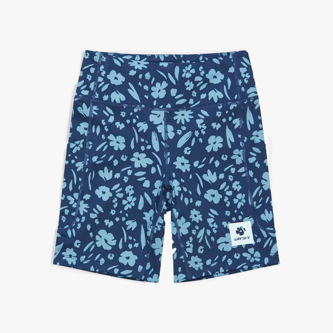 Mallas Saysky Flower Combat Tights 7 Blue Flower