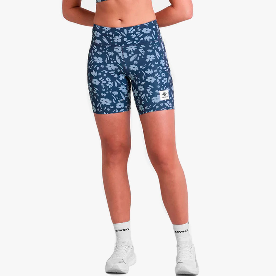 Mallas Saysky Flower Combat Tights 7 Blue Flower