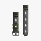Correa Garmin Quickfit 22mm Graphite/Green silicone