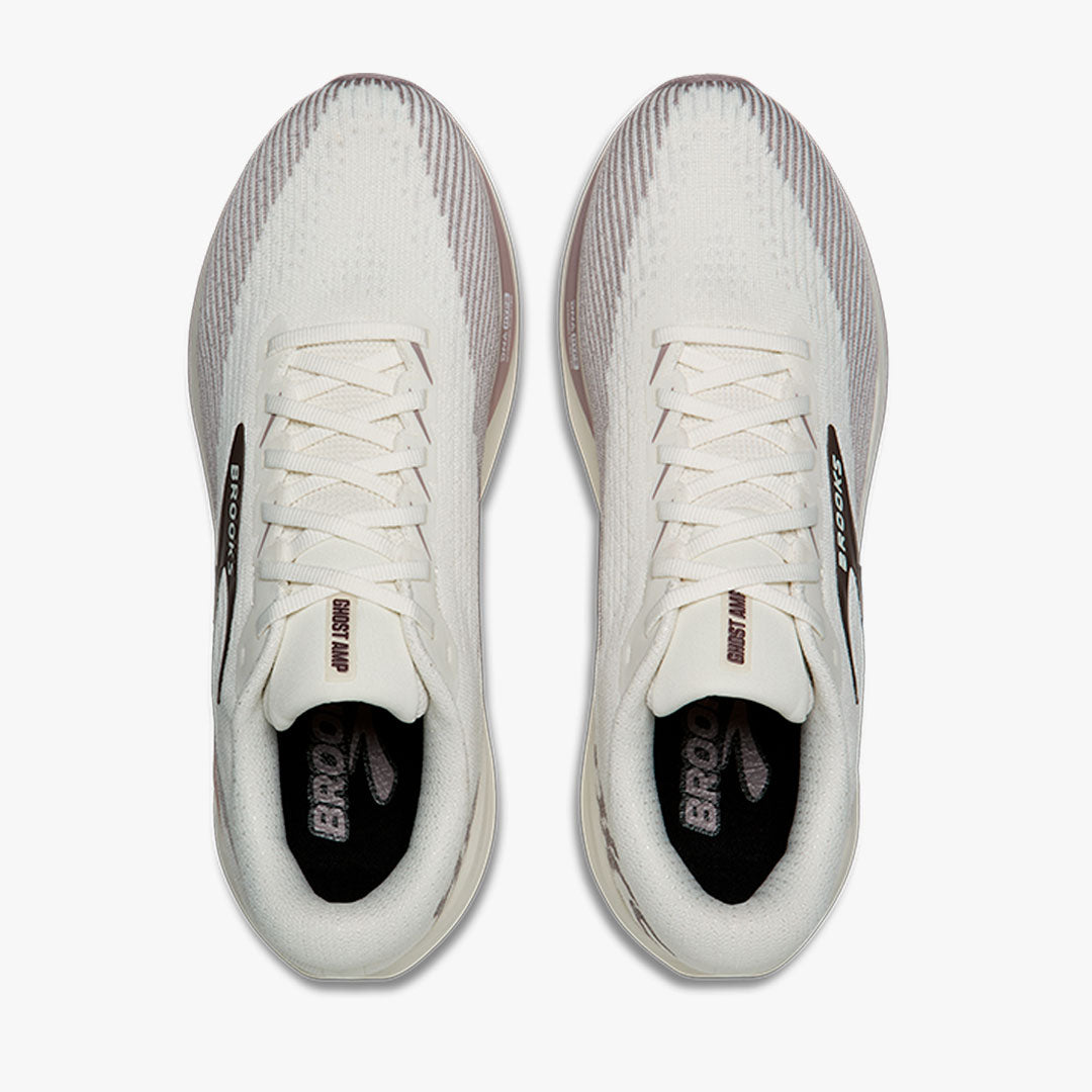 Brooks Ghost Amp Coconut/Purple