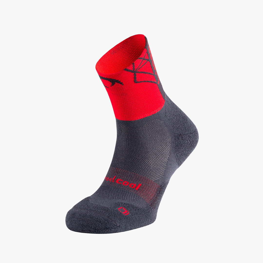 Calcetines Lurbel Track Four Gris Marengo/Rojo