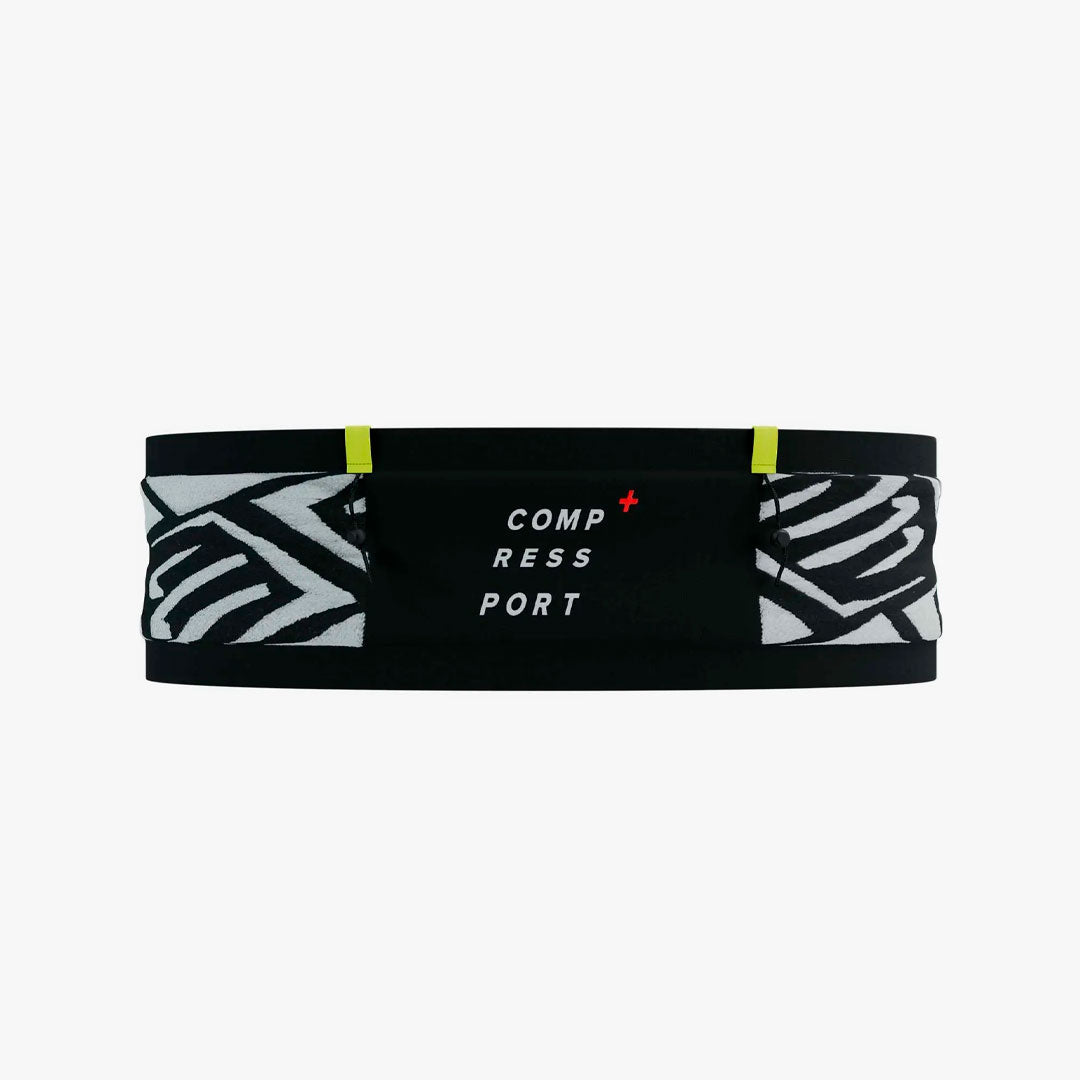 Cinturón Comperssport Free Belt Pro Black/White/Yellow