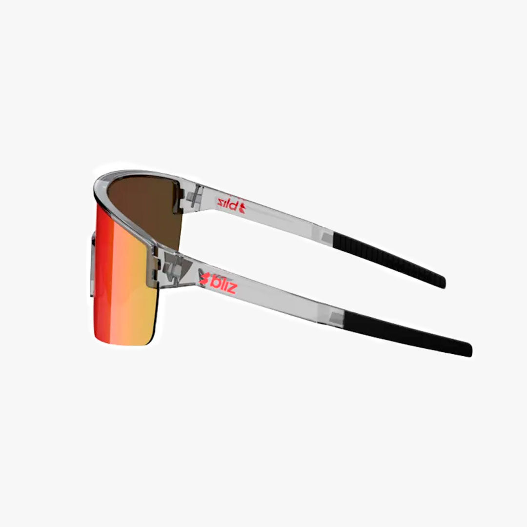 Gafas Bliz P004 Gris Oscuro Transparente Rojo