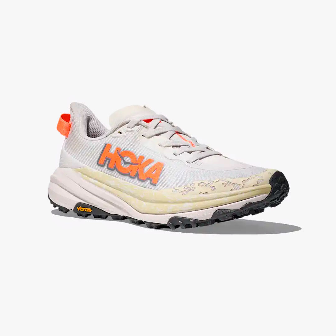 HOKA SPEEDGOAT 6 W WHITE/NEON TANGERINE