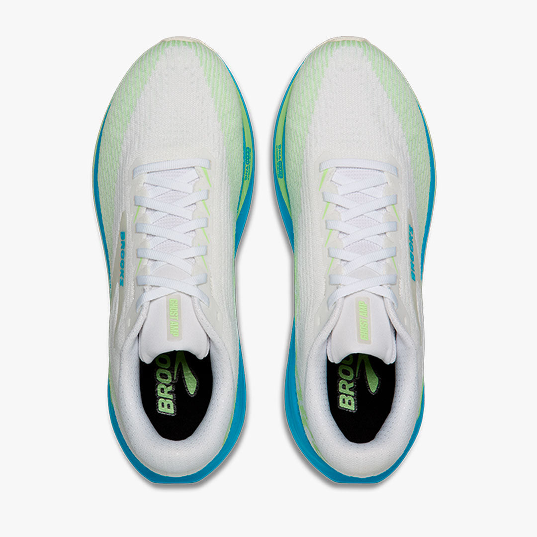 Brooks Ghost Amp White/Blue/Green