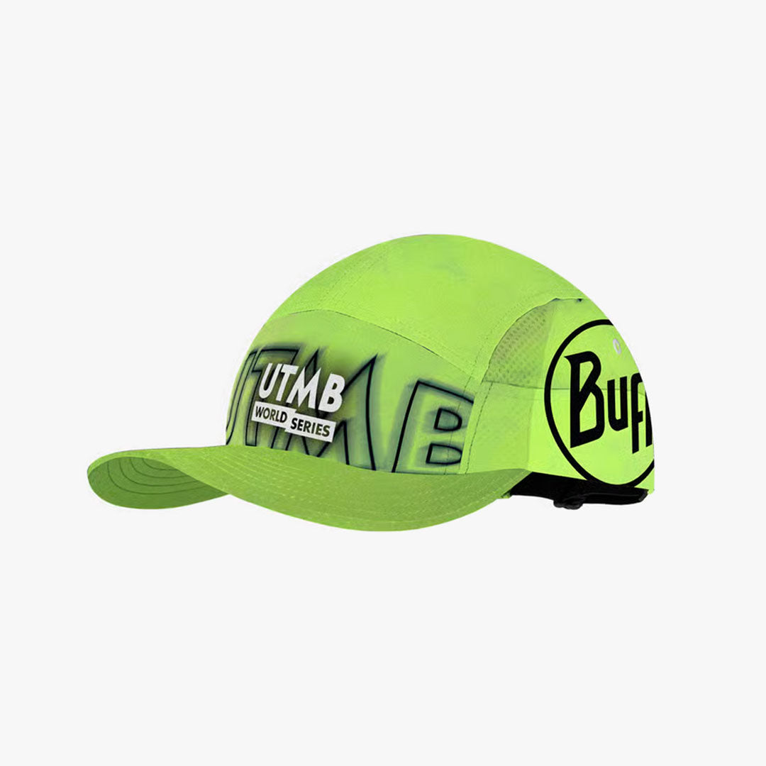 Gorra Buff 5 Panel UTMB 2026 Verde Lima