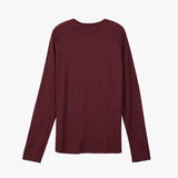 Camiseta Nnormal Merino Long Sleeve Burgundy