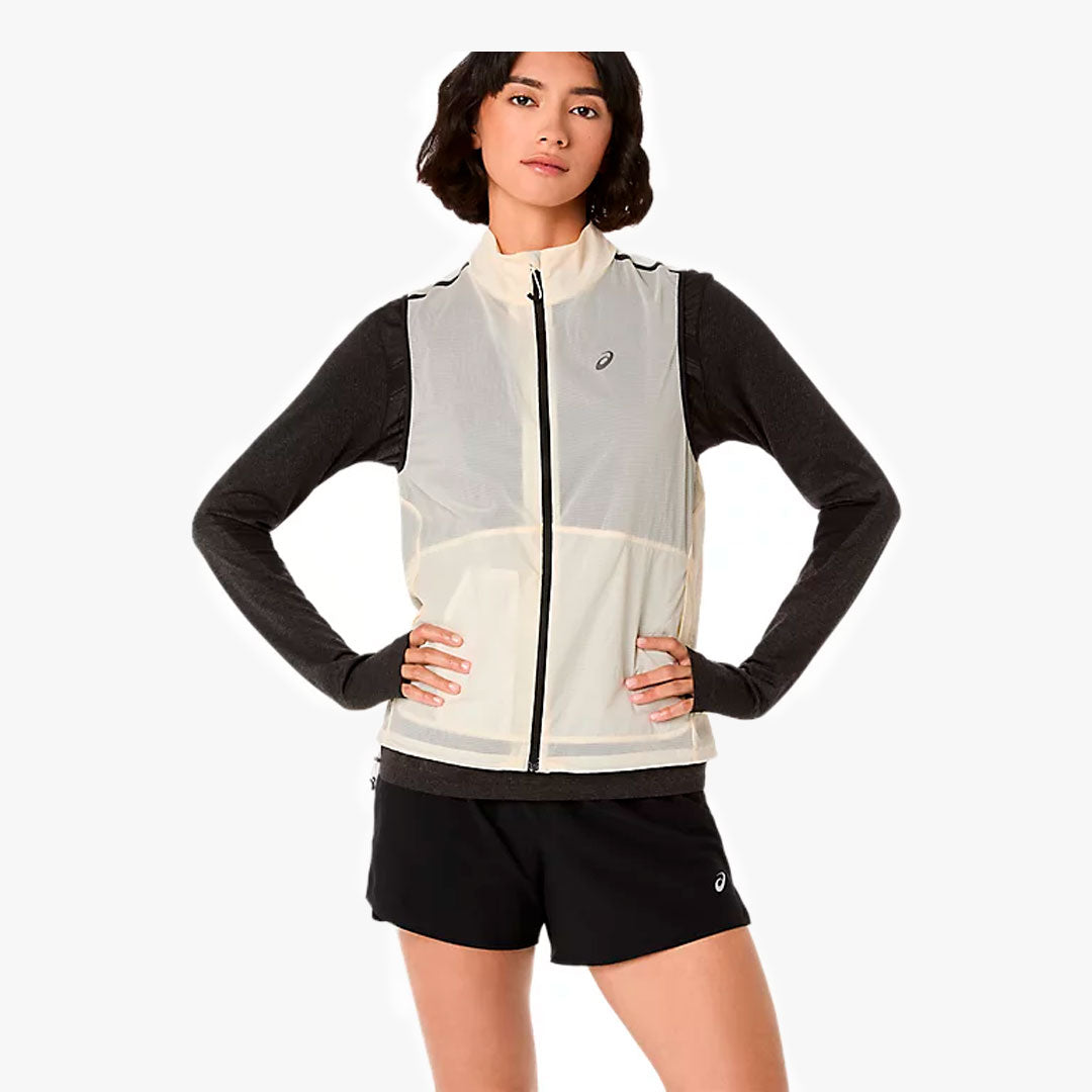 Chaleco Asics Metarun Packable Gilet W Cream