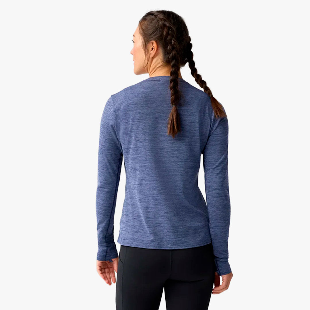 Camiseta Brooks Luxe Long Sleeve W Blue