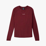 Camiseta Nnormal Merino Long Sleeve W Burgundy