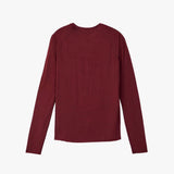 Camiseta Nnormal Merino Long Sleeve W Burgundy