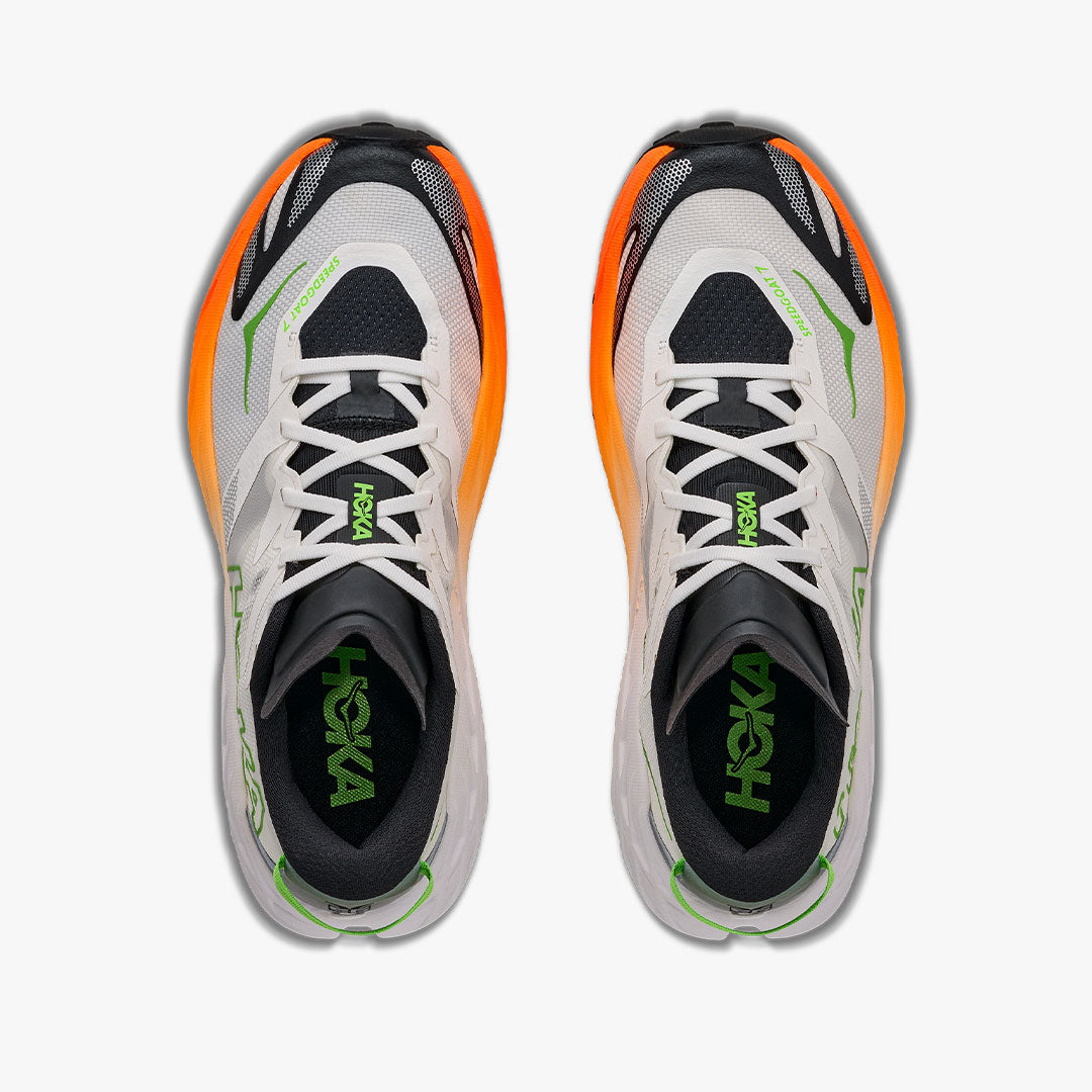 Hoka Speedgoat 7 Frost/Neon Tang